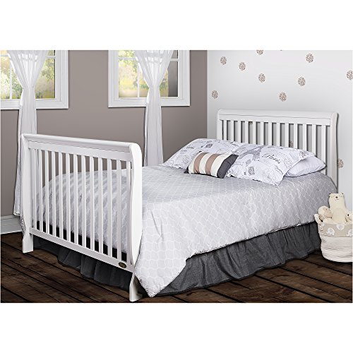 Dream On Me Ashton 5 in 1 Convertible Crib, White
