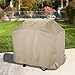 SunPatio Gas Grill Cover 60 Inch, Heavy Duty Waterproof BBQ Cover, Durable and Convenient Barbecue Cover, All Weather Protection, Compatible with Weber, Nexgrill, Char-Broil and More Grills, Beige