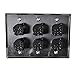 Seismic Audio SA-PLATE35 Stainless Steel Wall Plate 3 Gang with 6 XLR and 1/4-Inch Combo Connectors -