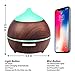 Essential Oil Diffuser XFelectronics 250ml Aromatherapy Oil Diffuser Wood Grain Ultrasonic Diffuser Cool Mist Humidifier with 7 Color Light, Auto-Off Safety, Aroma Diffuser For Home Baby Office Yoga