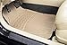Zone Tech All Weather Rubber Semi Pattern Car Interior Floor Mats – 4-Piece Set Beige Heavy Duty Car Interior Floor Mats