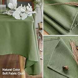 AUSSPVOCT Textured Tablecloth Rectangle 52x70 Water
