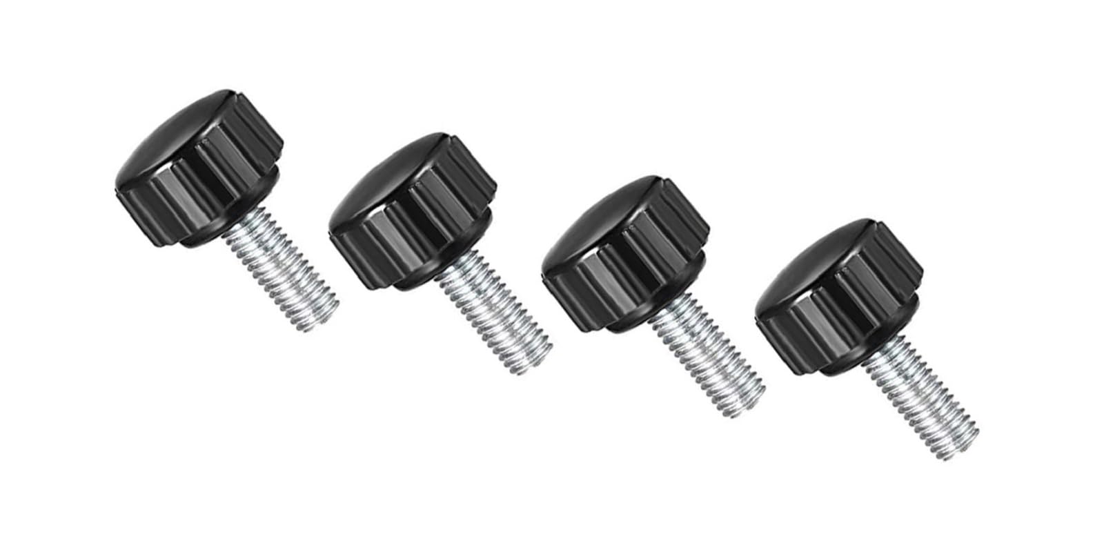 MACHSWON Knurled Clamping Knobs Grip Thumb Screw on Type for Saw, Drill Press, Lathe and Routing jigs Male Thread Knurled Clamping Knobs M5 x 15mm 4pcs — image 1