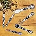 PLERISE Kitchen suit Stainless Steel Measuring Cups and Magnetic Measuring Spoons Set, Premium 11 Piece Set, 5 Measuring Cups & 6 Double Sided Stackable Magnetic Measuring Spoons