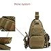 X-Freedom Military Gear Tactical Casual Sling Chest Pack Bag Shoulder Bag Crossbody Daypack Molle Hunting Camping Bag (Brown)