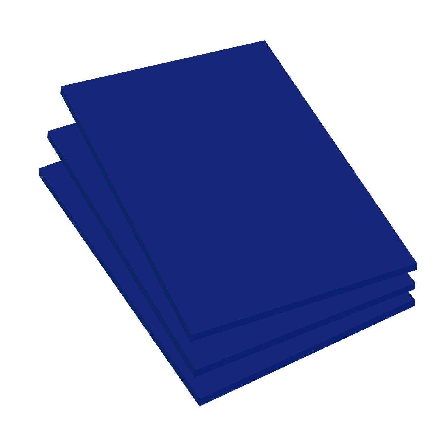 Expanded PVC Sheet 8.5" x 11" Blue Printable Rigid