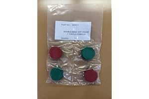 Data Control inc - Double-Sided Magnetic Symbols (Circle) 1" Symbol Colors: Medium Green/Red. 20 Magnets in a Package.