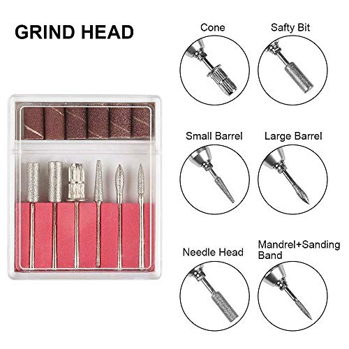 30000rpm Pro Electric Nail Drill Machine Pedicure Manicure Kits File Drill Bits