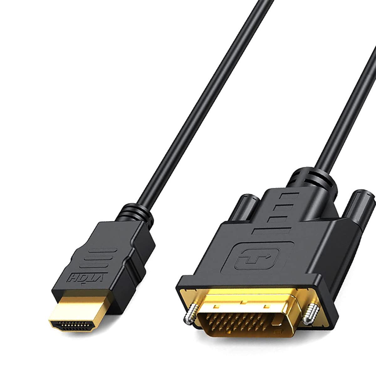 MMOBIEL HDMI to DVI Cable Adapter – Bi-directional DVI-D Dual Link to HDMI Cable Converter Supports All High Resolution LCD and LED Monitors and Tv’s 1080p High-Speed Gold Connectors - 6ft 7in /2m