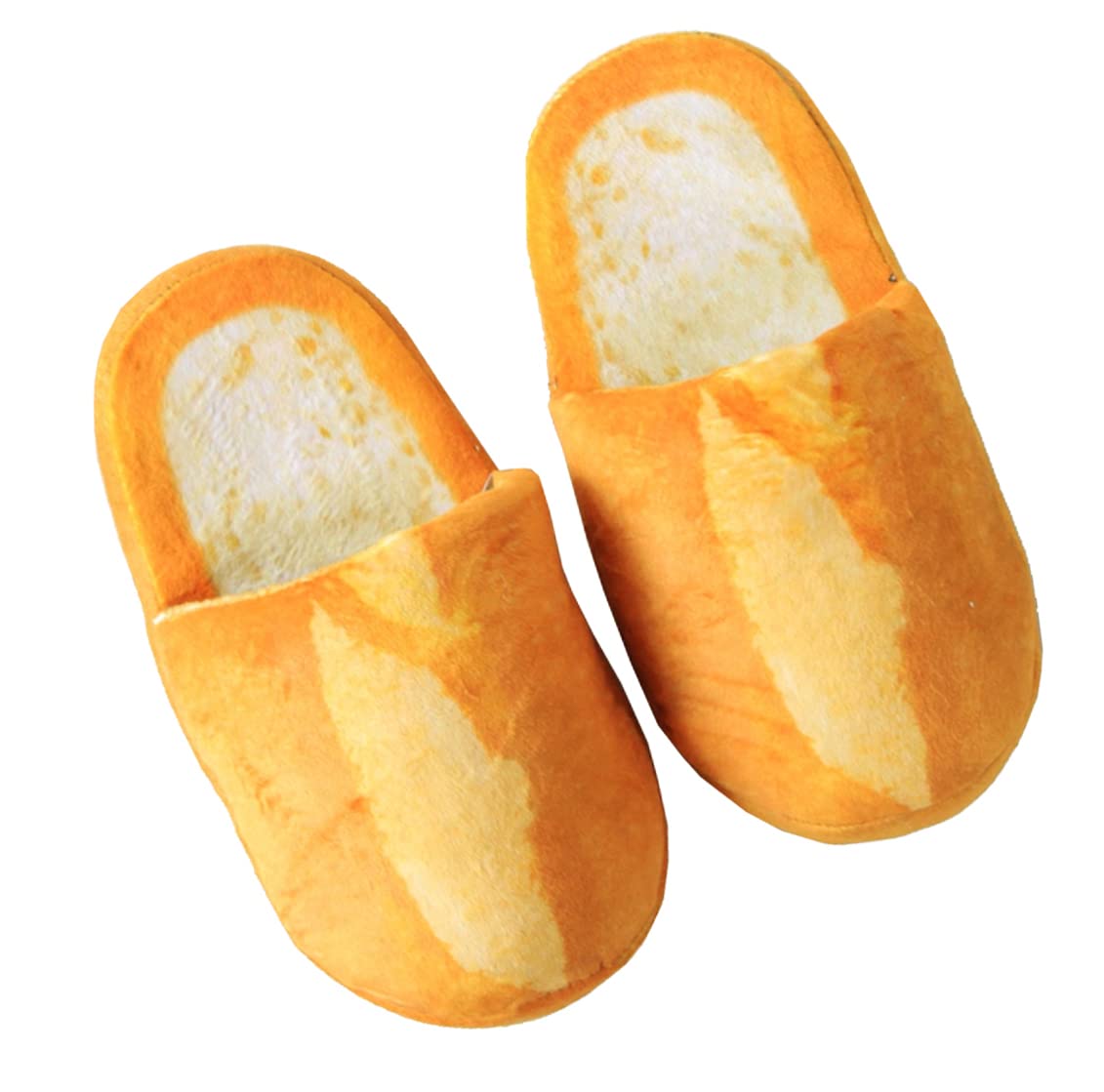 Taodyans Women Cotton Slippers, Bread Non-slipping Warm Indoor Slippers, Home Funny House Slippers for Spring Autumn Winter (Baguette, L)