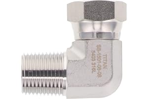 HYDRAULICS DIRECT |90° Elbow 1/2" NPTF Male x 3/8" NPSM Swivel