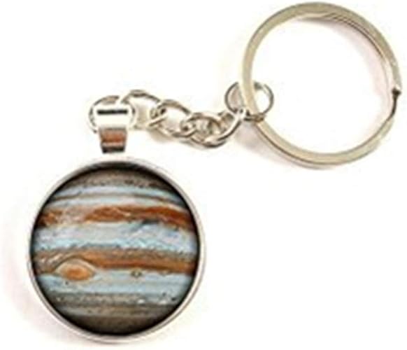 Amazon 木星木星のキーホルダーキーチェーンの宝石の銀河宇宙空間の惑星キーリングジュエリー キーホルダー 通販