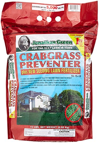 UPC 079545104658, Jonathan Green 10465 Crabgrass Preventer Plus New Seeding Lawn Fertilizer, 15 lbs.