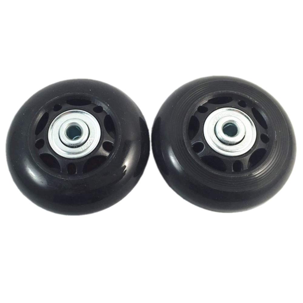 2 Set Luggage Suitcase Replacement Wheels Axles and Wrench Repair Set OD 64mm