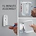 Sanus Adjustable Sonos Wall Mount for Sonos One, Play:1, Play:3 - Tool Free Tilt & Swivel Adjustments for Best Audio - Pair (White)