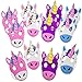 Kicko Foam Unicorn Mask - a Dozen of 9 Inch Multicolored Unicorn Foam Masks - Assorted Face Mask with Elastic Strap - Costumes and Accessories, Toys and Games, Party Favor for Kids