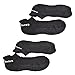 KLOUD City 2 Pair Black Silicone Dot Non Slip/Anti-slip Cotton Yoga Socks for Women