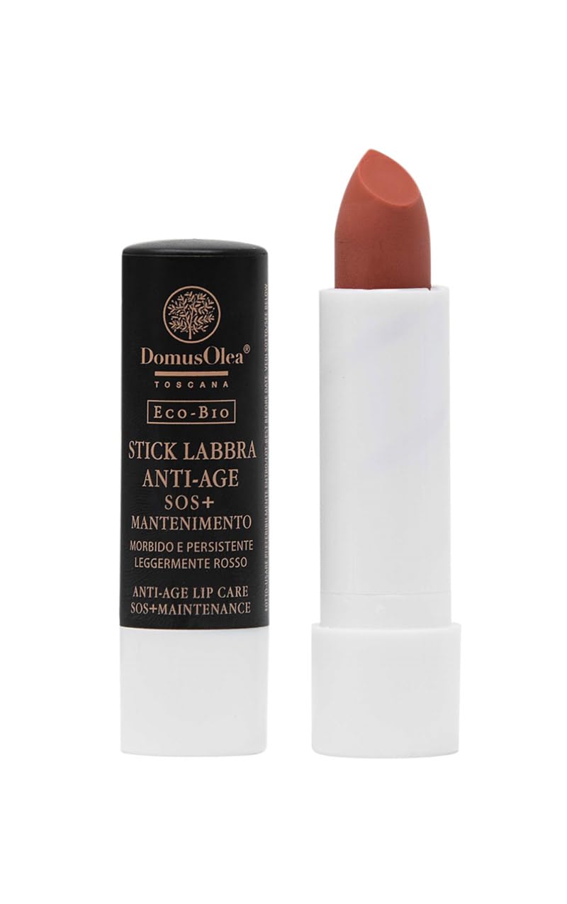 SOS Lightly Anti-Ageing Red Lip Stick + Maintenance Domus Olea Tuscany 4.5 ml