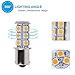 YITAMOTOR 20x Super Bright 1156 BA15S 1141 1003 18-SMD LED Light Bulbs Used for RV Camper Lights Tail Backup Reverse Lights Warm White, 12v-24v