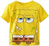 SpongeBob SquarePants Toddler Boys' T-Shirt Shirt, Light Yellow, 2T