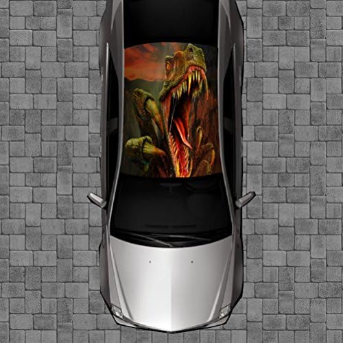 R27 RAPTOR DINOSAUR Roof Wrap - Decal Decals Wraps Vinyl Tint Avery Art Poster Image Carbon Hood Car Truck Fiber Hood