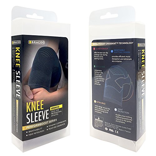 Bracoo PerformBoost Knee Sleeve,Dynamic Compression Support Band,XLarge - Thumbnail 6
