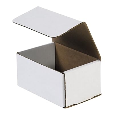 Aviditi 38378 M643 Corrugated Mailer, 6" Length x 4" Width x 3" Height, Oyster White (Bundle of 50)