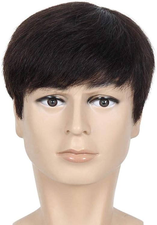 Amazon Com Natural Straight Hair Men Short Wig Business Middle