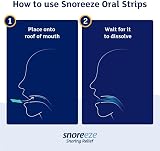Snoreeze Anti-Snoring Oral Strips 14 Count Brand Snoring Aid view 3