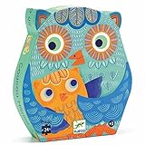 Djeco Sihouette Puzzle, Hello Owl, 24 Pieces