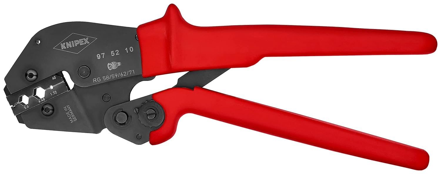 KNIPEX Crimping Pliers for Two-Hand Operation with Non-Slip Plastic Grips 250 mm, 97 52 10