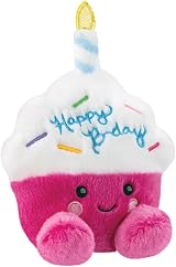 AURORA Palm Pals Sparkle Birthday Cupcake 5in Pink White Plush Toy view 2