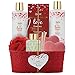 Spa Gift Basket for Women & Girls, Best Gift Idea for Christmas, Mother’s Day, Valentines and Birthday, Rosemary Bath and Body-Shower Gel, Bubble Bath, Oil Diffuser, Bath Bombs, Bath Salt-Bath Puff