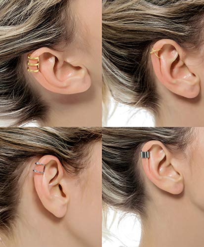1 Tornito+Stainless+Cartilage+Non+Piercing+Adjustable
