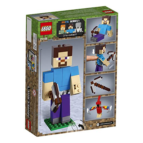 Minecraft Lego 21148 BigFig Steve mit Papagei – Bild 6