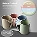 eoocvt 4pcs Eco Friendly Healthy Wheat Straw Biodegradable Plastic Cup Mug for Water, Coffee, Milk, Juice, Tea (1pc, fl.13.5oz) (4 Cups)