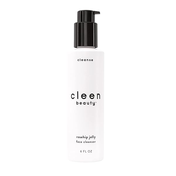 CLEEN BEAUTY ROSEHIP JELLY FACE CLEANSER | JELLY FACIAL CLEANSER WITH ROSEHIP OIL & ROSE WATER | FACE WASH FOR WOMEN | GENTLE FACE CLEANSER FOR WOMEN – PARABEN FREE | ROSEHIP FACIAL WASH (6 FL. OZ)