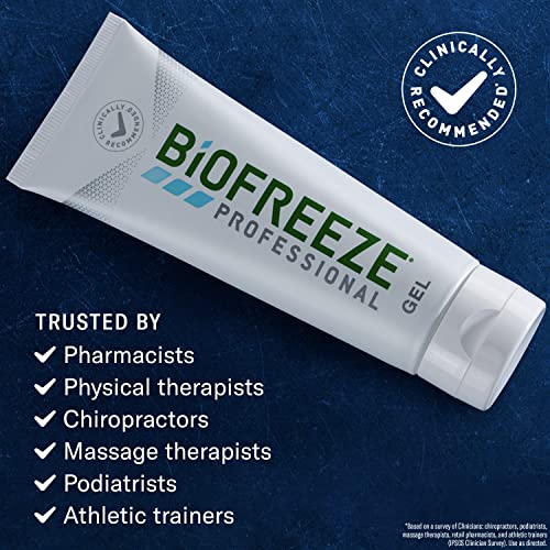 Biofreeze Professional Menthol Gel Colorless Gel 4 FL OZ Tube