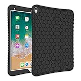Fintie iPad Pro 10.5 Case - [Honey Comb Series] Light Weight Anti Slip Kids Friendly Shock Proof Silicone Protective Cover for Apple iPad Pro 10.5 Inch 2017 Release Tablet, Black