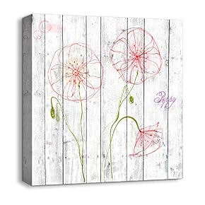 Canvas Wall Art Beautiful Flowers Painting...