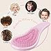 Terresa Detangler Hair Brush for Wet or Dry, Thick or Thin, Curly or Straight Detangling Hair - Shampoo Brush Children’s Hair Tangles Painless with Pink, Angel Wing and Unicorn Hair Comb Set