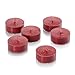 Red Tealight Candles with Clear Cup - Bulk Set of 72 Unscented Tea Lights - 4 Hour Burn Time