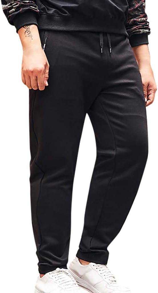 JAMZER Hot Sale Mens Stretch Jogging Bottoms Loose Fit Casual Autumn Jogger Pants Oversize Sweatpants