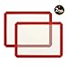 2 Pcs Non-Stick Silicone Baking Mat, Baking Sheet Glass Fiber Rolling Dough Mat for Cake Cookie