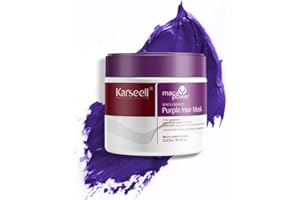 Karseell For Blonde Silver Gray Highlighted Hair Purple Hair Mask Professional Neutralizes Brass & Yellow Tones 16.90 oz 500ml