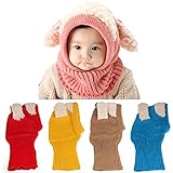 Lowpricenice Winter Baby Kids Girls Boys Warm Woolen Coif Hood Scarf Caps Hats