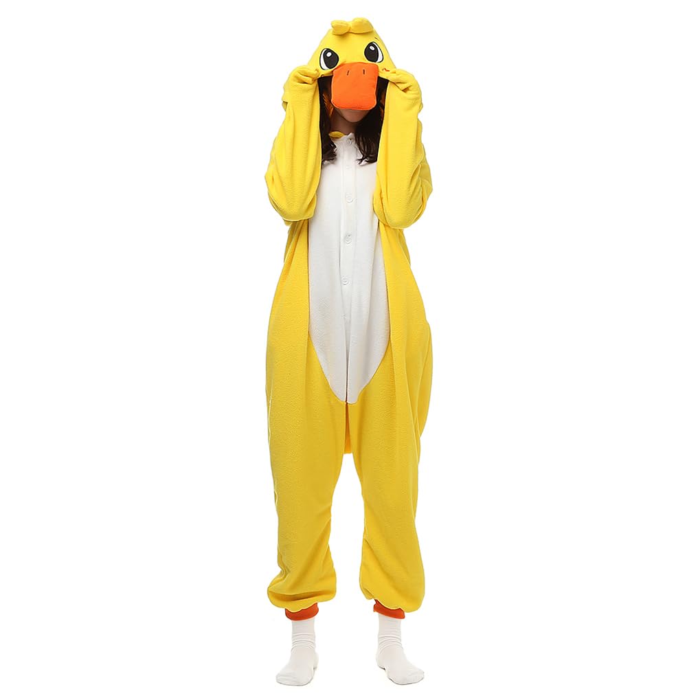 Photo 1 of NAITOKE Animal Onesie Adults Halloween Costumes Cosplay Pajamas Yellow
