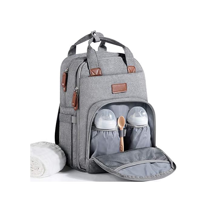 diaper bag with changing pad built in