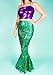 Sidecca Faux Leather Wet Look Metallic Mermaid Costume Maxi Skirt-Holo Kelly-M