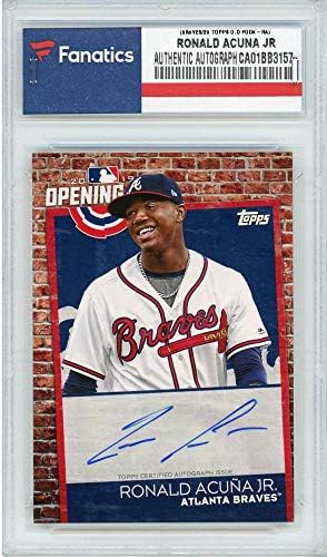 ronald acuna jr autographed jersey